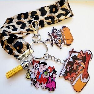 Handmade Lightweight Flintstones Keychain